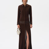 PALOMA - Open-back crepe dress