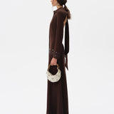 PALOMA - Open-back crepe dress