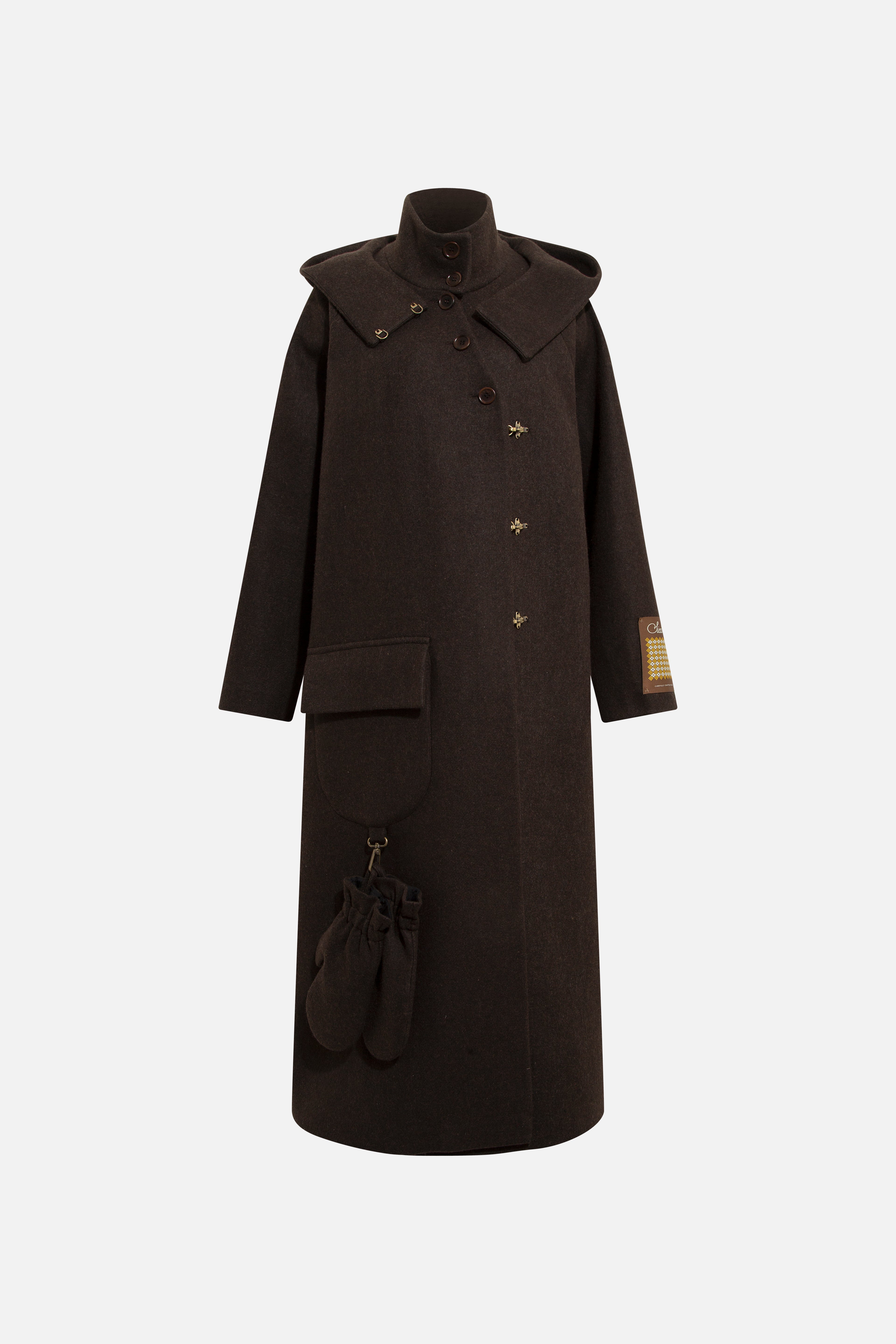 WILMA - Long oversized wool coat