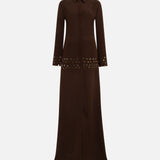 PALOMA - Open-back crepe dress