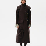 WILMA - Long oversized wool coat