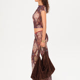 FLO - Printed flare leg pants