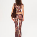 FLO - Printed flare leg pants