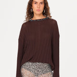 MERN - Bead-embellished sweater