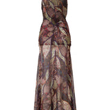 NENSI - Printed slip maxi dress