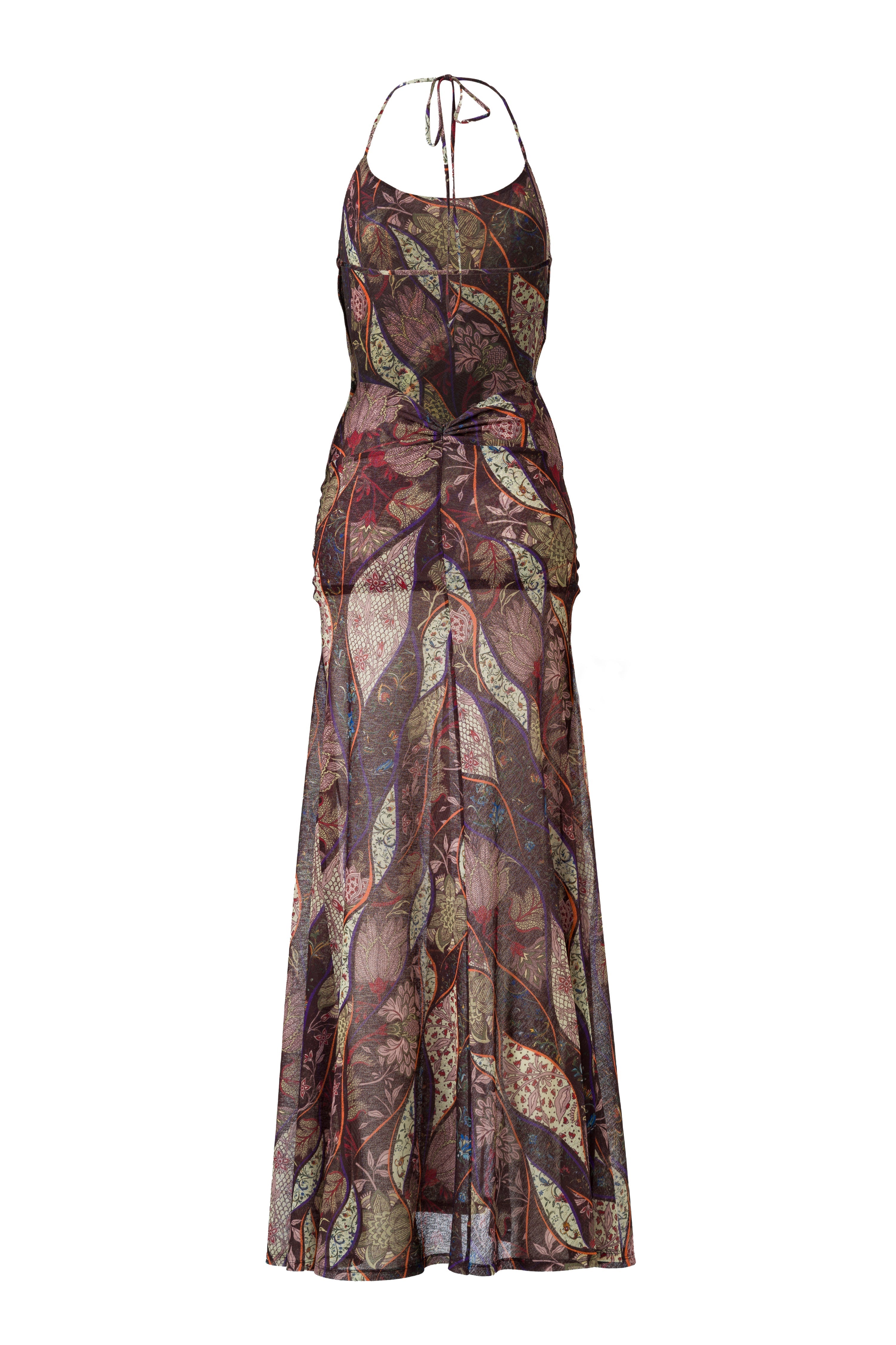 NENSI - Printed slip maxi dress