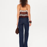 RONA - Ruffled top with bow detail