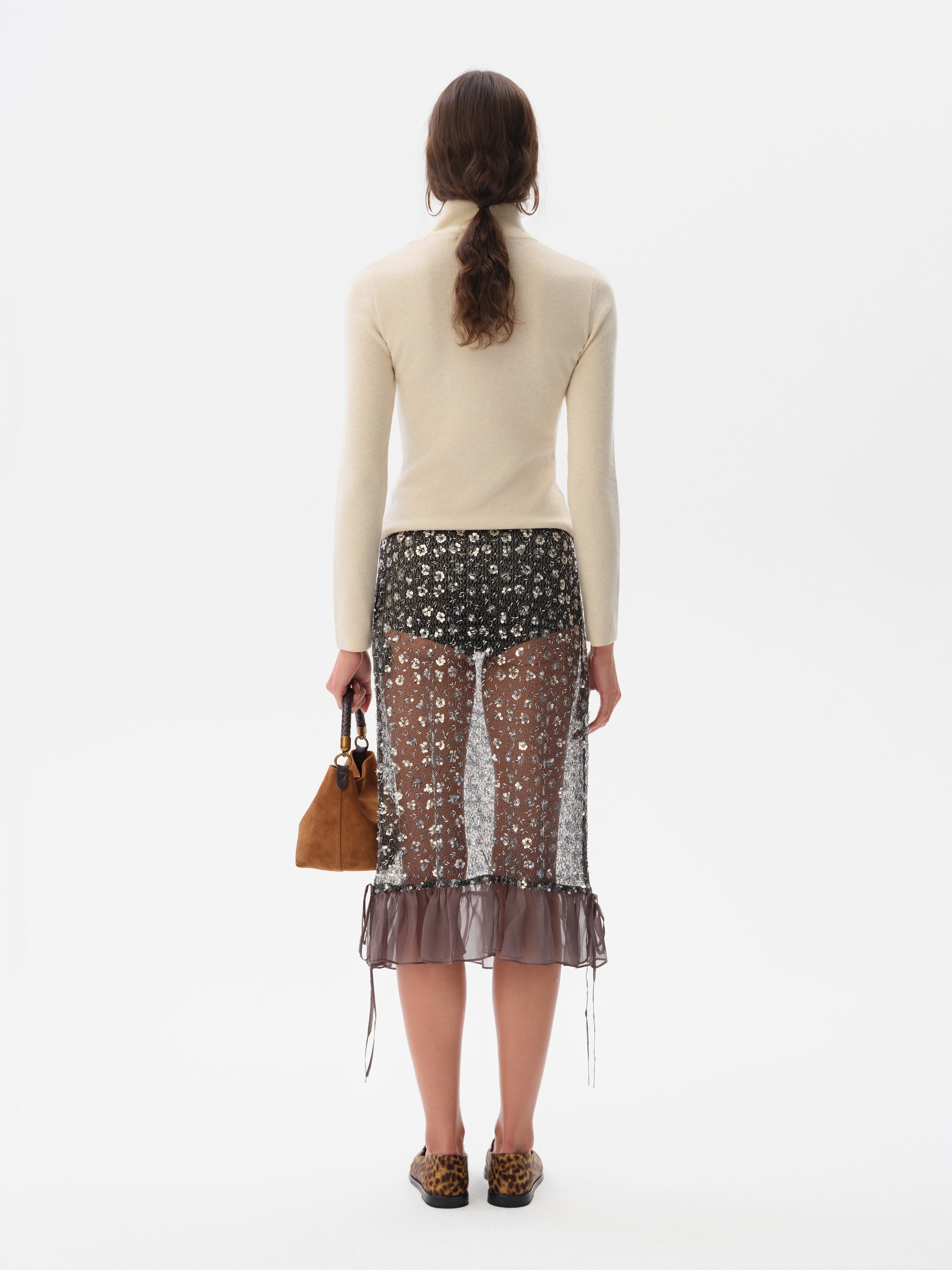 ELORA - High neck cashmere-wool knit