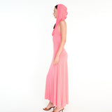 SIZY - Cape detailed jersey maxi dress