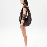 AFRA - Low-rise printed velvet mini shorts