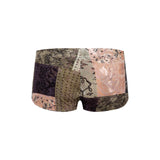 AFRA - Low-rise printed velvet mini shorts