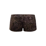 AFRA - Low-rise printed velvet mini shorts