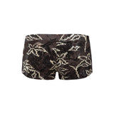 AFRA - Low-rise printed velvet mini shorts