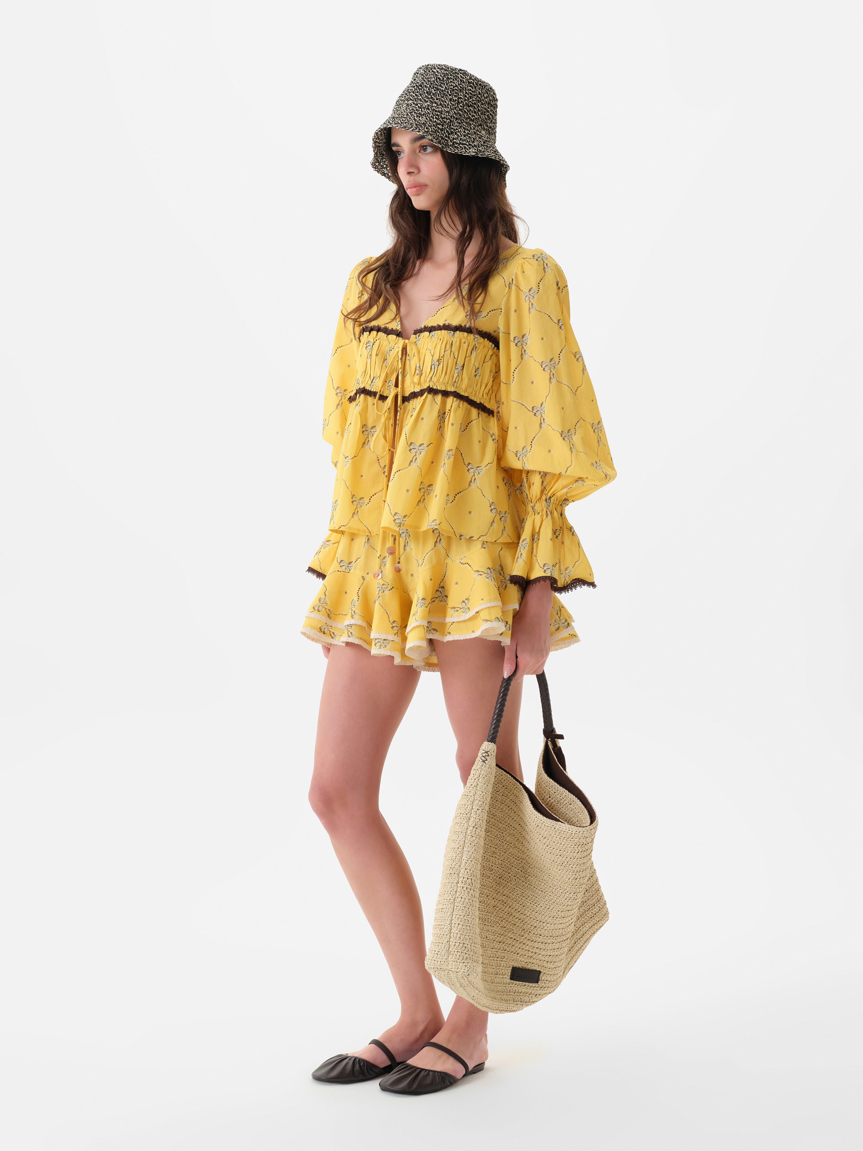 ALTEA - Ruffled mini skort