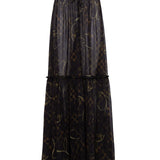 ARABELLA - Printed flowy sheer maxi skirt