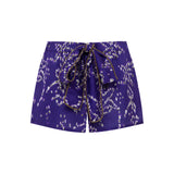 ARIANA - Floral print mini satin shorts