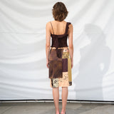 ZOE - Patchwork skirt with side tie