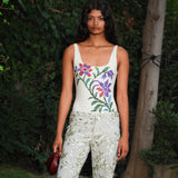 AUREL - Floral print one-piece swimsuit