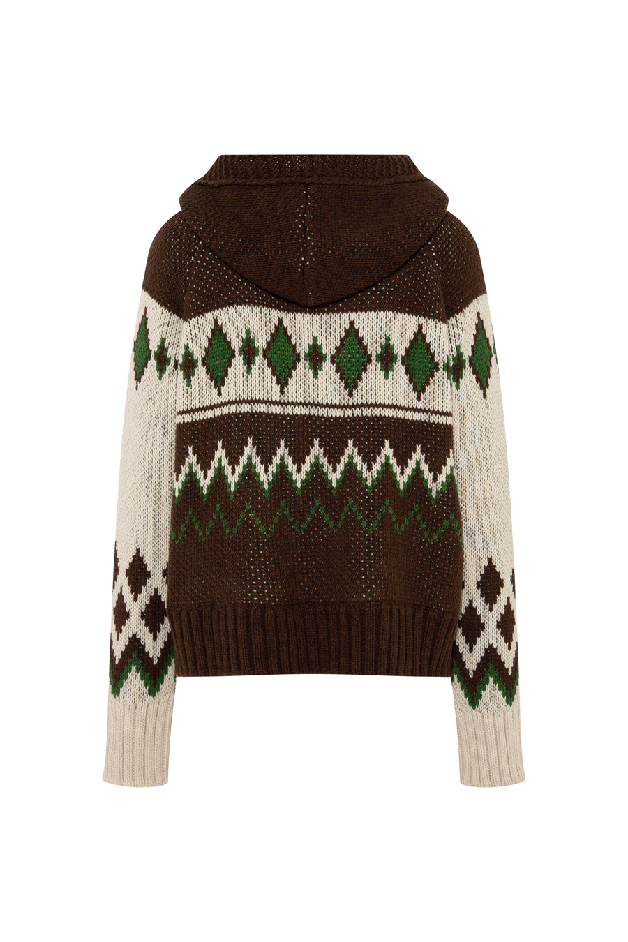 BACYS - Zip-up Fair Isle cardigan