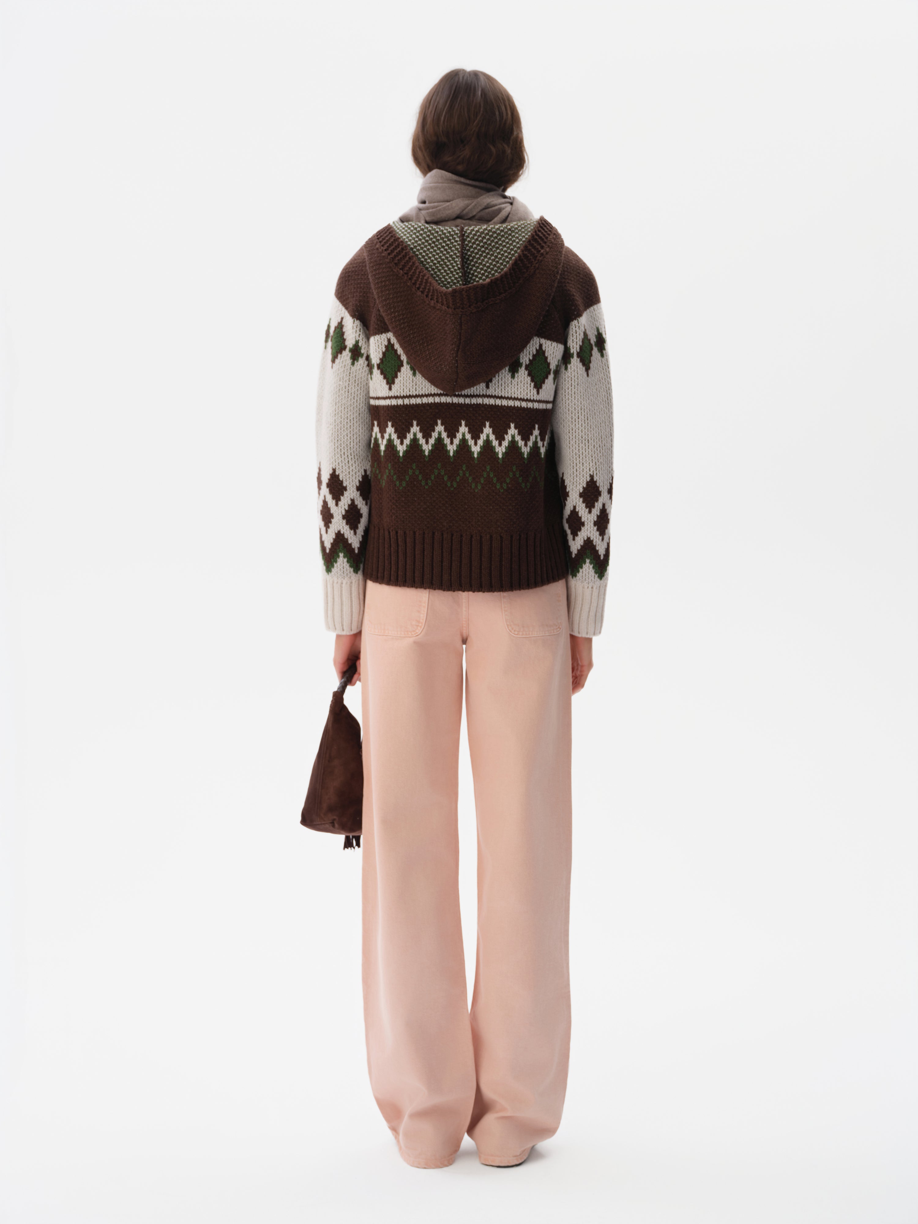 BACYS - Zip-up Fair Isle cardigan