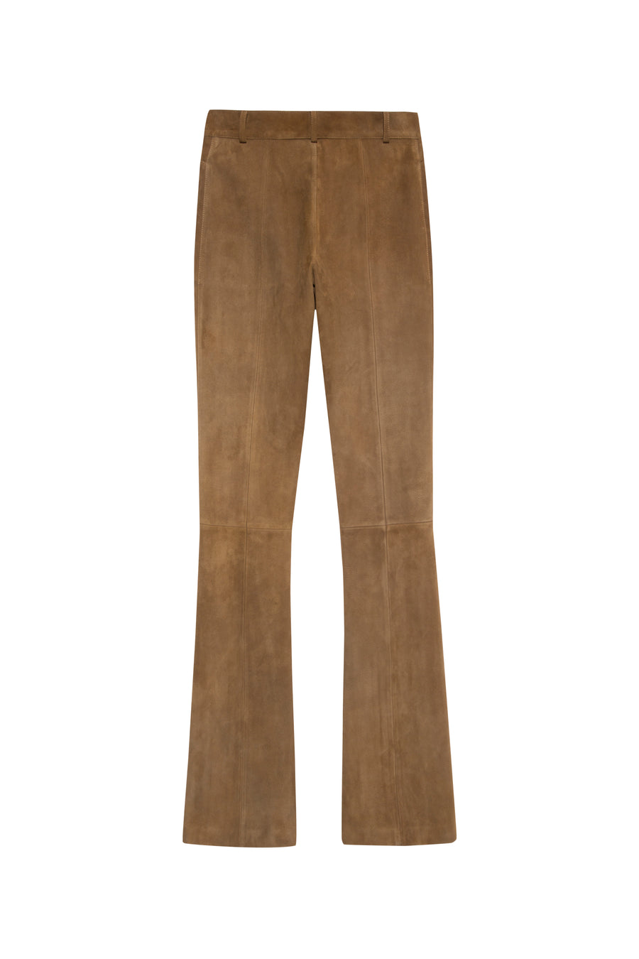 BERU - Flare-leg suede leather pants