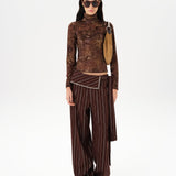 BLANCHE - Studded wrap-style pants
