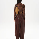 BLANCHE - Studded wrap-style pants