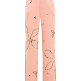 BRITY - Low-rise straight-leg embellished pants