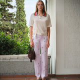 BRITY - Low-rise straight-leg embellished pants
