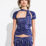 FIORA - Open-back ruched top