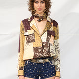 MICLA - Patchwork satin button-down