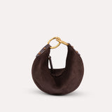 CHÉRIE SMALL - Mini hobo bag with metal top handle
