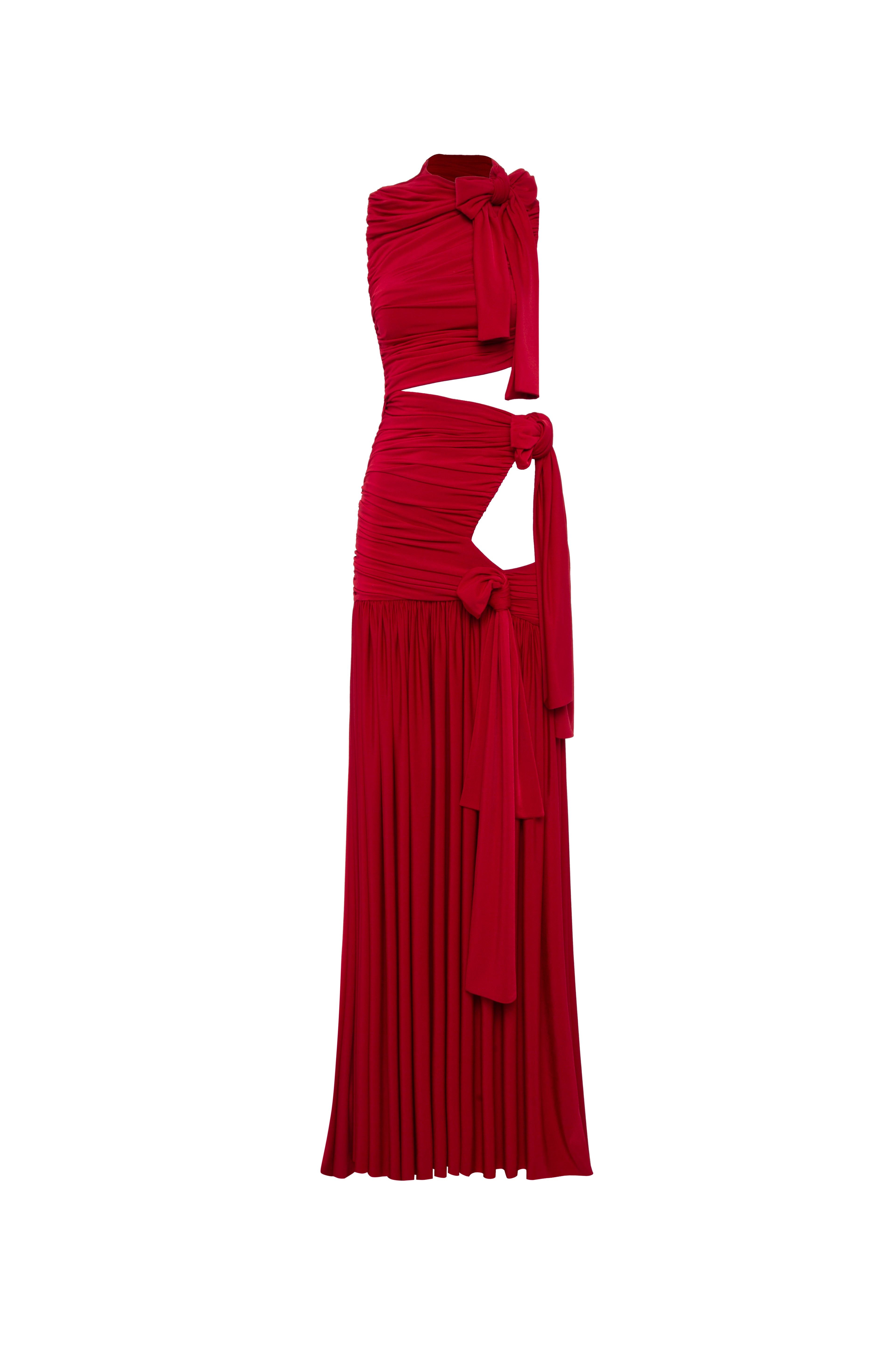 CAMILLA - Maxi jersey dress with cut-out design