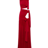 CAMILLA - Maxi jersey dress with cut-out design