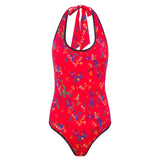 CARMEN - Floral halterneck swimsuit