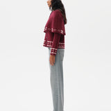 CLEO - Cashmere-wool blend cape detailed knit cardigan