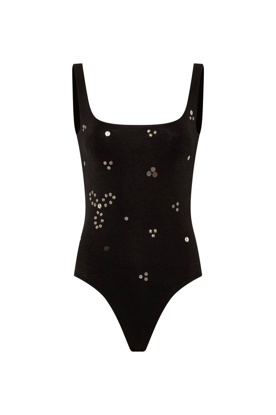 DASNE - Embellished square neck bodysuit