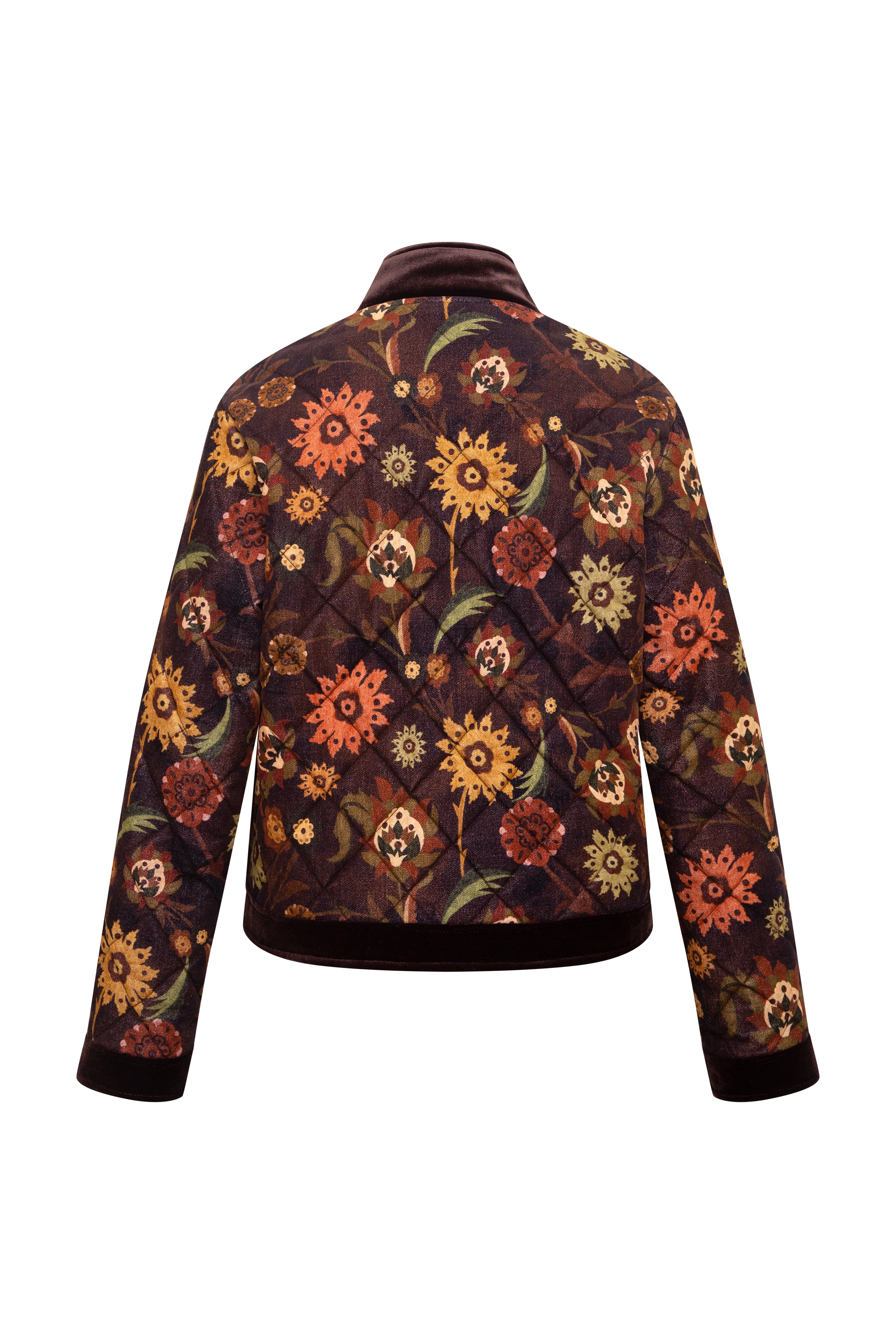 DONNA - Floral jacket with hook closure