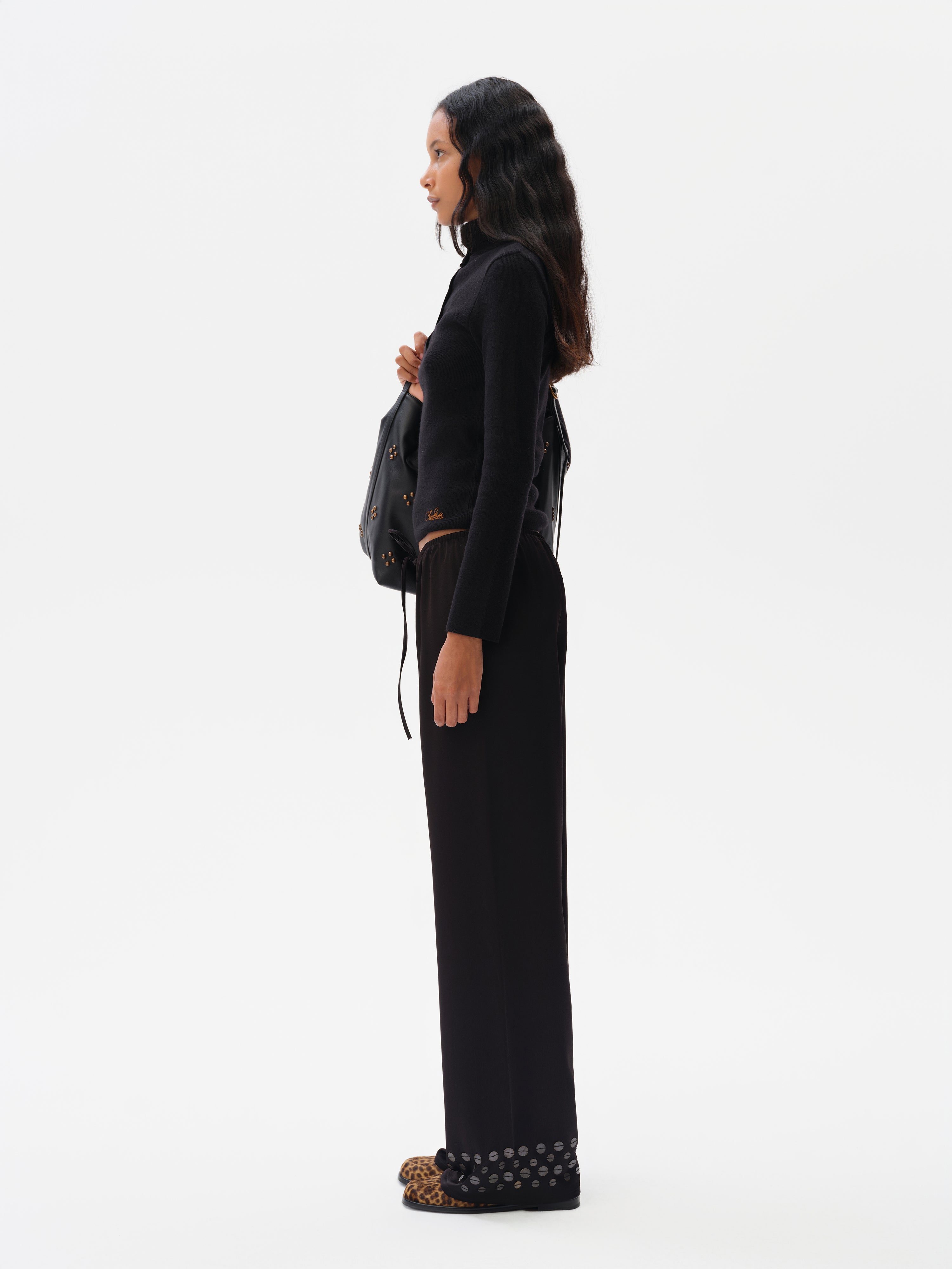 ELORA - High neck cashmere-wool knit