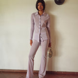 FLO - Semi sheer full length pants with drawcord