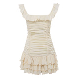 GEMMA - Mini dress with all-over ruched texture
