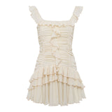 GEMMA - Mini dress with all-over ruched texture