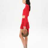 GEORGIE - Long sleeve cropped turtleneck top