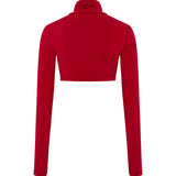 GEORGIE - Long sleeve cropped turtleneck top
