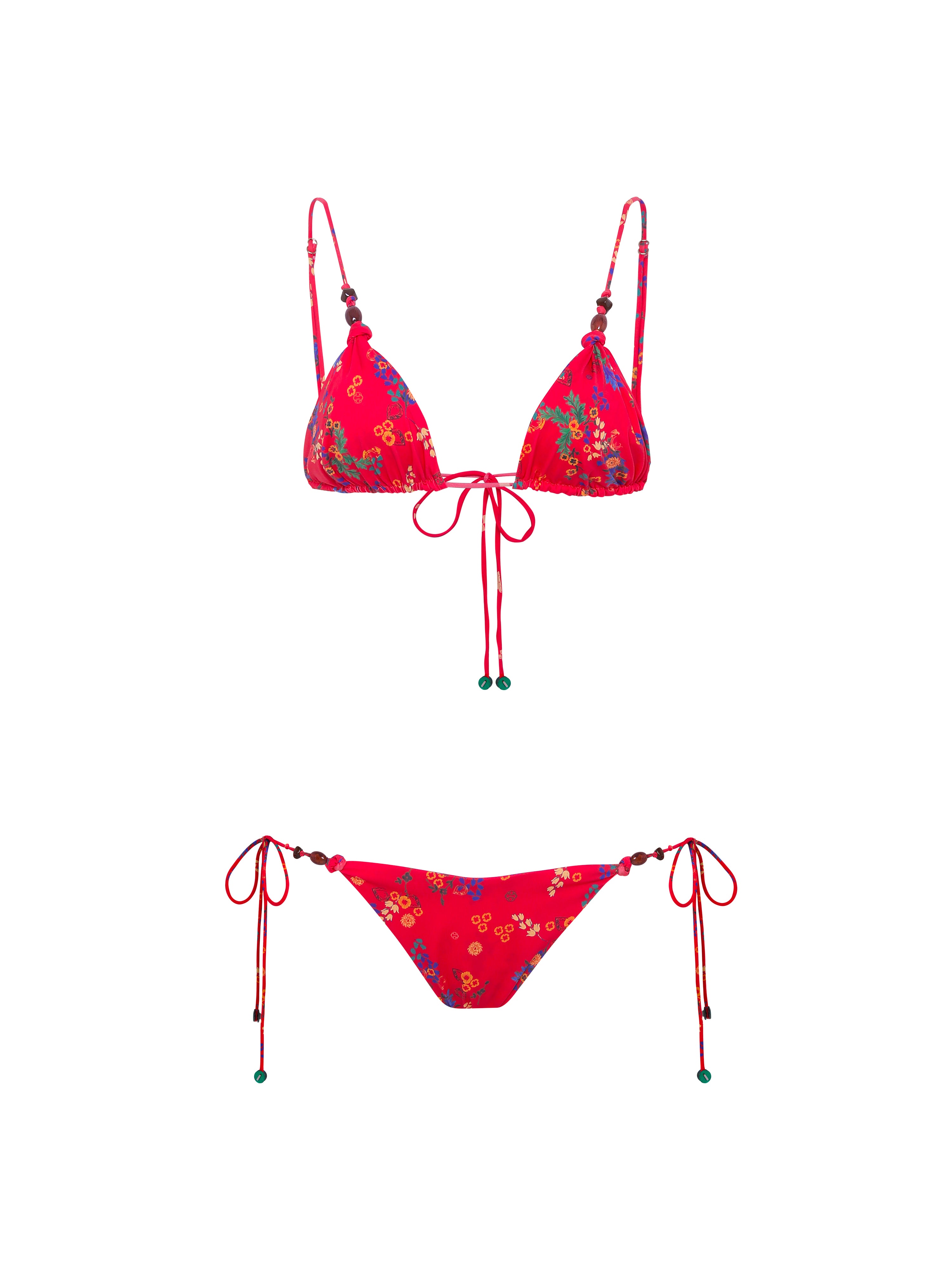 GIA - Printed triangle bikini top