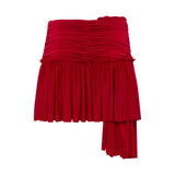 GIGI - Asymmetric jersey mini skirt