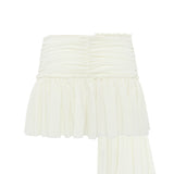 GIGI - Ruched mesh mini skirt