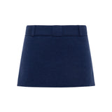 JASMY - Mini knit skort with belt detail
