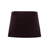 JASMY - Mini knit skort with belt detail