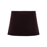 JASMY - Mini knit skort with belt detail